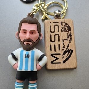 Lionel Messi Argentina Keychain For Soccer Bags And Backpacks. #10
